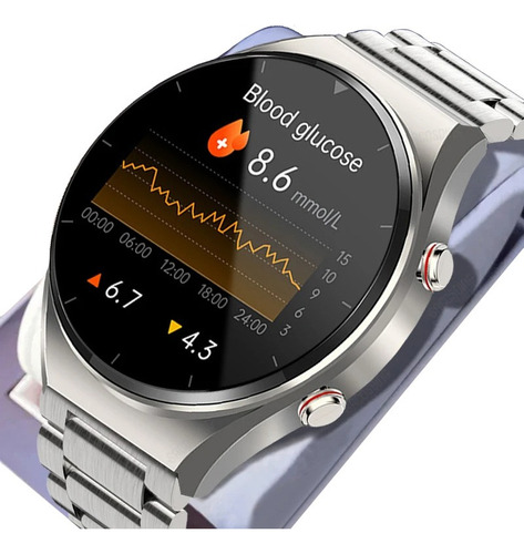 Ecg Reloj Inteligente For Hombres Glucosa Presión Arterial