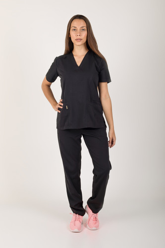 Ambos Medicos Mujer Lanz Superflex Spandex Premium Cargo Negro Xl