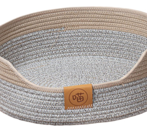 Py Cama Para Gatos Tejida Con Cuerda, Cesta, Nido, De Gris