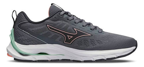 Tênis Mizuno Wave Dynasty 5 - Feminino - Cinza-rosa