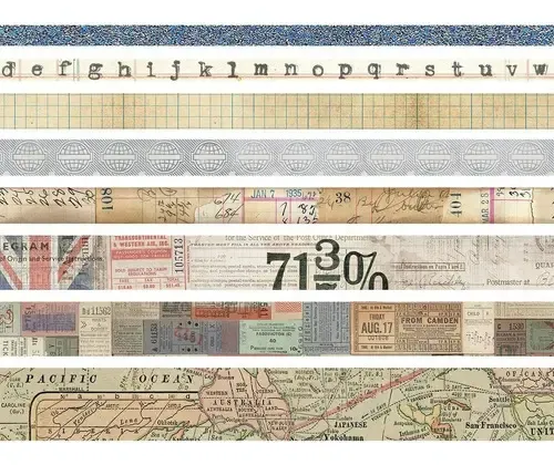 Libro De Pegatinas Vintage Tim Holtz - 288 Sellos Postales Decorativos