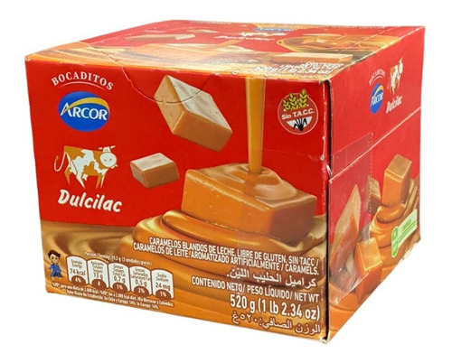 Caramelos Dulcilac Dulce De Leche Arcor X520g - Sweet Market