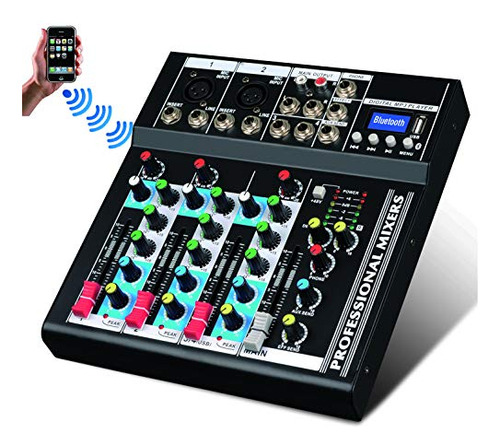 Consola De Placa De Sonido Con Mezclador De Audio Profesiona