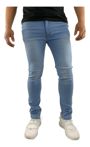 Pantalón Hombre Super Strech Con Destrucción 