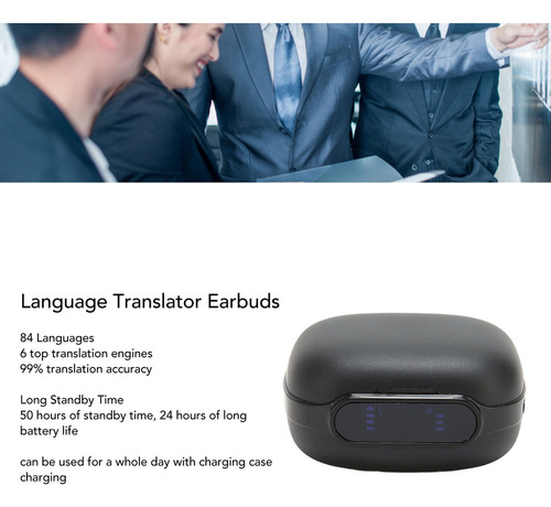 Audífonos Bluetooth Con Traductor De Idiomas, 84 Idiomas