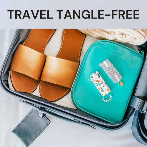 Organizador De Joyas Para Viaje, Cadenas Finas, Sin Enredos