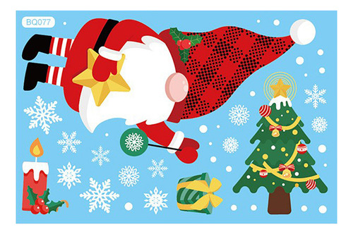 Mapa De Compras Con Pegatinas De Papá Noel Rudolph Para Deco