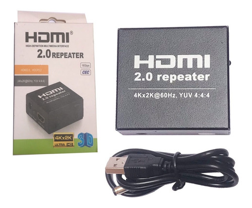 Adaptador Amplificador Repetidor 1080p Union Hdmi 4k Booster