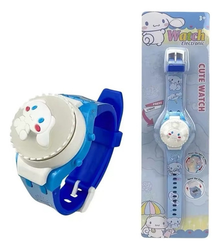 Reloj Infantil Digital Cinnamoroll Con Luz Rota 360º