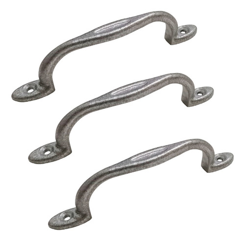 Manija Puente Cajón Aluminio Natural 130mm Pack X75u. Aluminio Natural