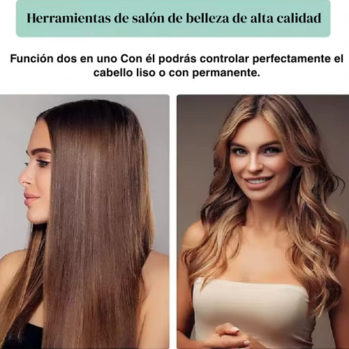 Mini Plancha De Pelo Viaje Para Flequillo Alisadora Portátil Celeste
