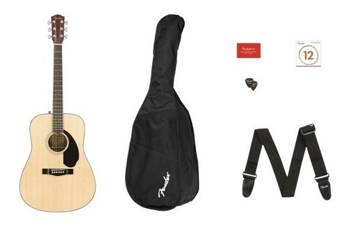Guitarra Acustica Fender Cd-60s Dread Nat Wn 0970110421 Kit