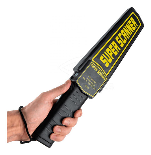 Detector De Metais Manual Portátil Com Bateria Recarregável