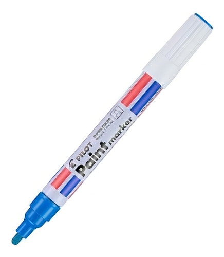 Plumon Permanente Pilot Paint Marker Acrilico Tinta Azul