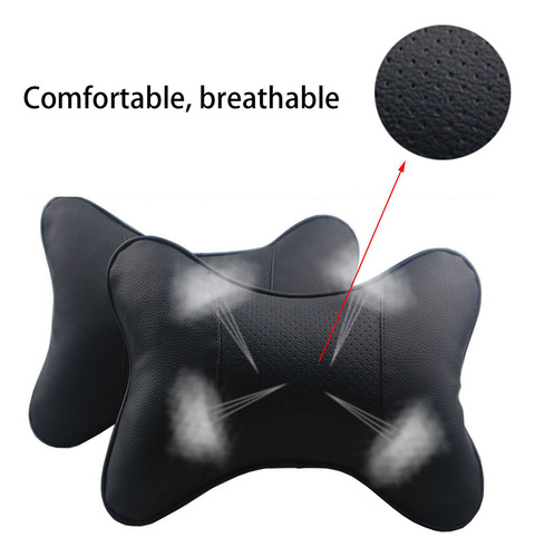 Almohada De Cuero Sintético Con Forma De Hueso Para Reposaca