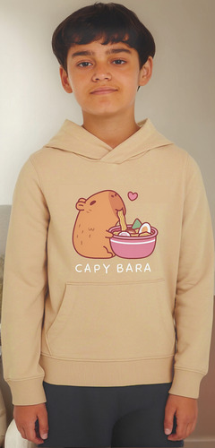 Sudadera Capibara Niños Hoodie Diseños Kawaii