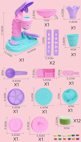Molde De Plastilina Colorido Para Hacer Helados De Plastilin