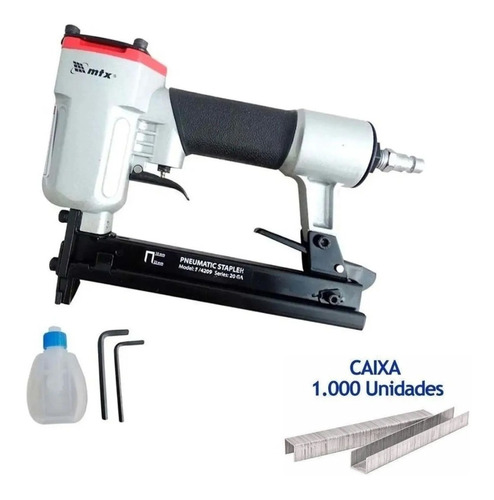 Grampeador Pneumático Compressor Profissional + 1000 Grampos