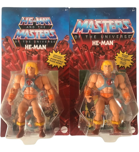 He-man Cabeza Retro Y He Man Cabeza Vintage Motu Origins (Usado)