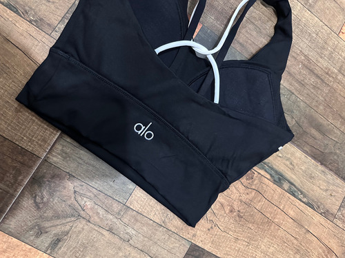 Top Deportivo Alo Original Dama Negro Liso Grande