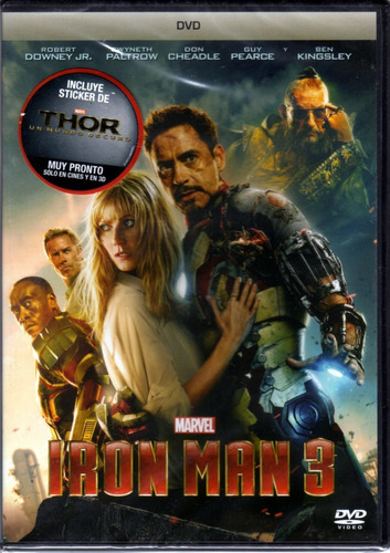 Iron Man 3 ( Marvel ) Dvd Original Nuevo Sellado