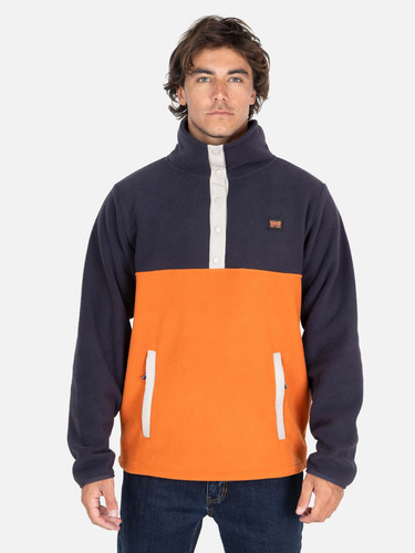 Poleron Micropolar Rider Naranjo Hombre Maui And Sons