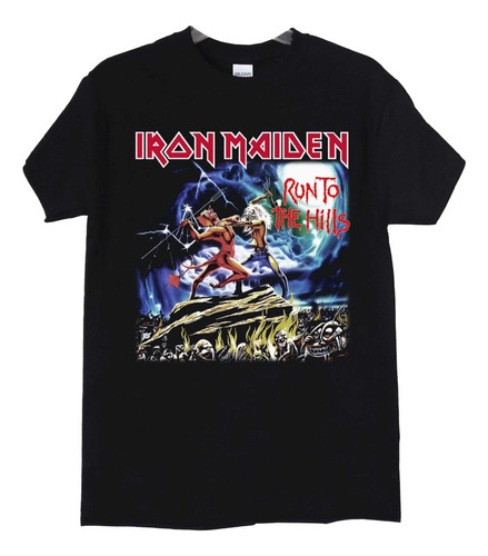 Polera Iron Maiden Run To The Hills Metal Abominatron