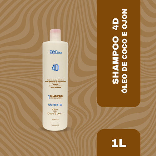 Shampoo Linha 4d P/ Acelerar Crescimento Kit 3l