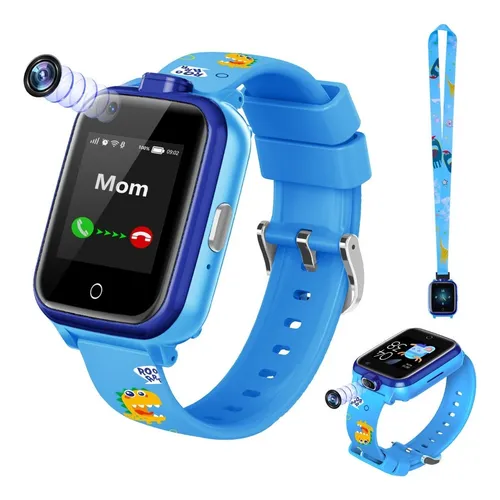 1 Reloj Inteligente Para Niños Df62, Posicionamiento Gps, Videollamada 4g,  Resistente Al Agua Ip67, Cámara Hd, Llamada De Emergencia Sos, Ahorra  Dinero En Temu