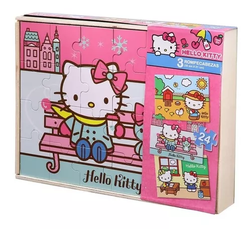 Hello Kitty 3 Rompecabezas 24 Piezas Novelty | sin intereses