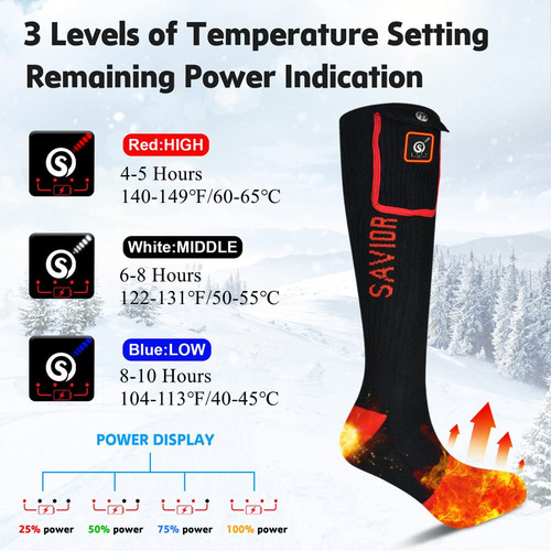 Calcetines Eléctricos Recargables Para Invierno, Calefacción