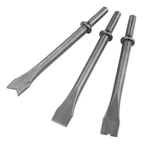 Juego De Cinceles Neumáticos Con Mango Redondo Extralargo, 3