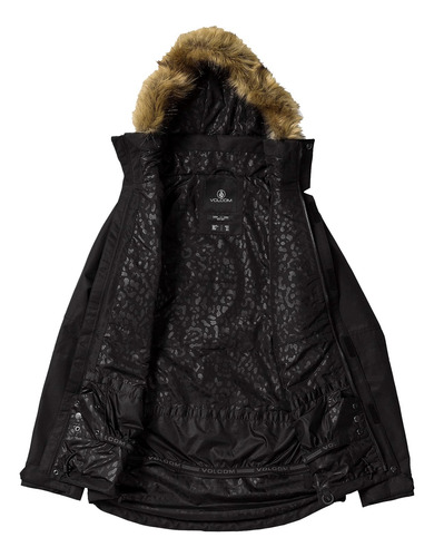 Campera De Ski Snowboard Volcom Fawn Mujer 10k Negro S
