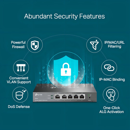 Roteador Banda Larga Tp-link Er605 Gigabit Multi-wan Vpn