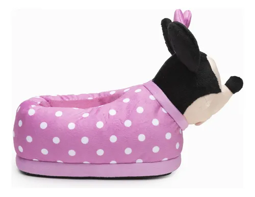 Pantufla 3d Niña Rosada Minnie Disney