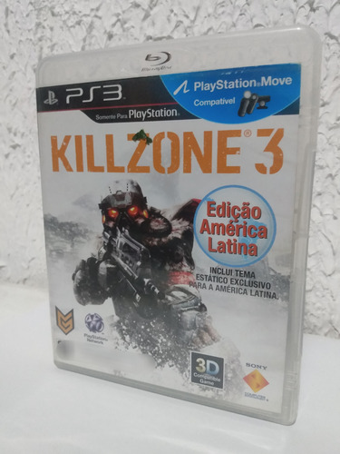 Jogo Killzone 3 Ps3 Midia Física Completo R$39,90 (Usado)