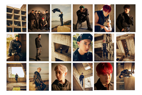 Juego 18 Poster Exo Obsession Fotos Kpop Coreano 28 Cms Fan