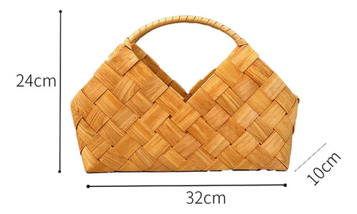 Cesta De Flores Tejida A Mano, Caja De Arreglo Floral,