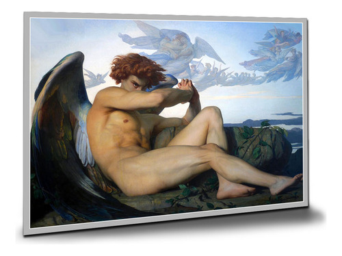 Poster Anjo Caido Alexandre Cabanel Pôsteres Placa 20x15cm