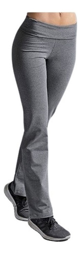Calza Recta Pantalón Deportivo Mujer Con Cintura Reforzada
