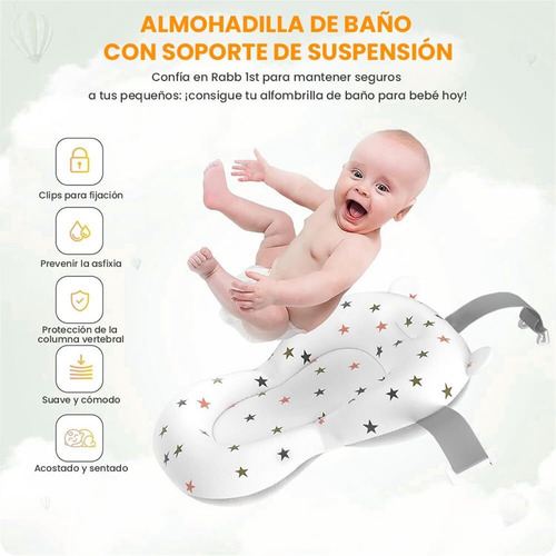 Bañera Plegable Para Bebe, Tina De Baño Para Bebe Con Cojín
