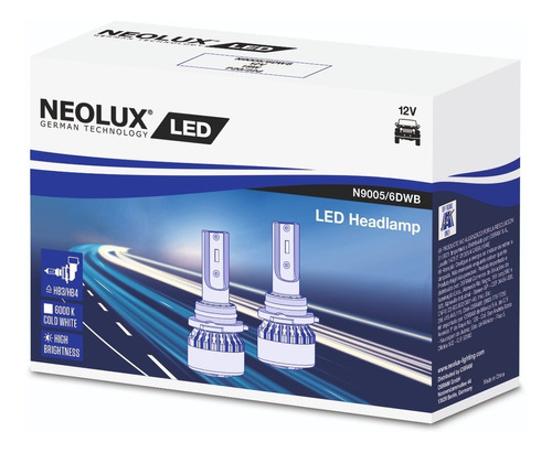 Lampara Led Hb3/4 Neolux Auto 12v 1 Año De Garantía (par)