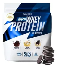 Proteína 100% Whey Euphoric 2.2 Kg Adicionada Con Creatina Sabor Cookies And Cream Cookies & Cream