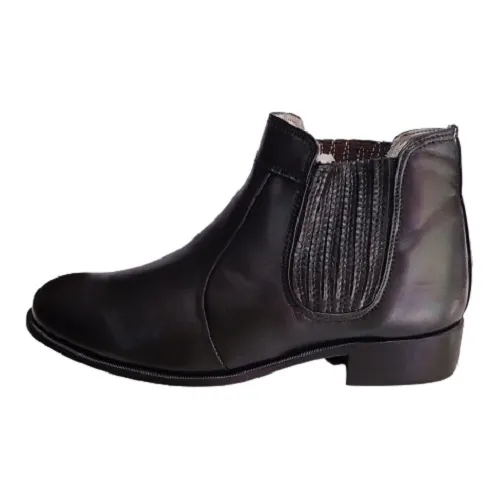 Bota Masculina Solar Couro Pelica Ref 850 Preto