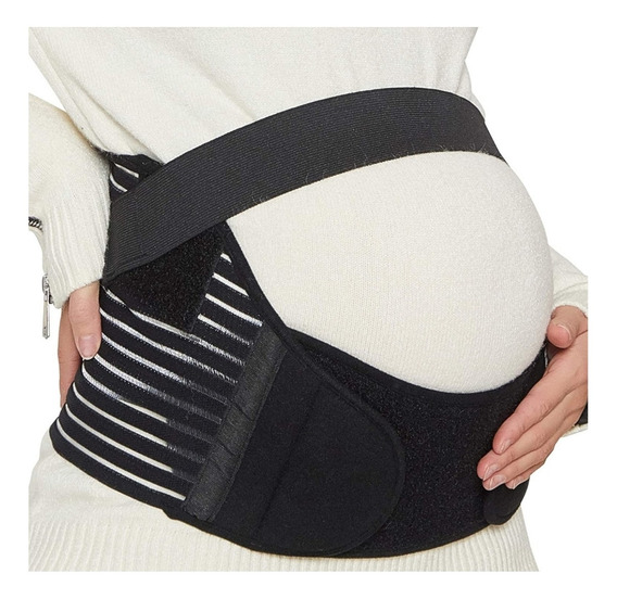 apoyo para el vientre Faja de embarazo premamá banda para abdomen / cintura / espalda Blanco, L Cinturón de maternidad Marca Neotech Care 