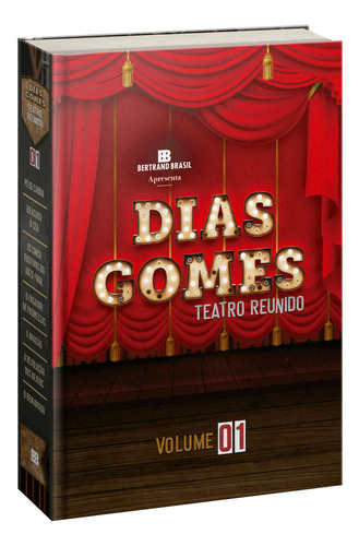 Livro Box Teatro de Reunido Dias Gomes Edição 1 capa dura 2022 Português editora Bertrand Brasil