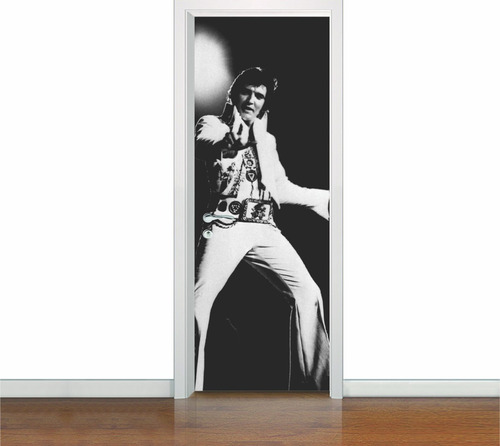 Adesivo De Porta Elvis Presley Rei Rock 3 Artes (cod.elv1)