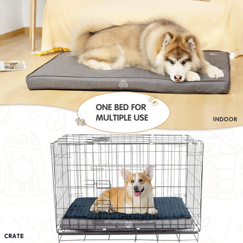 Alfombrilla Blanda Para Cama De Perro Vankean, Reversible, F