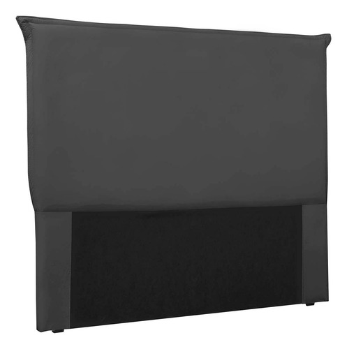 Cabeceira Nápoles Spz 140cm Casal Veludo - Amarena Móveis Cor Preto