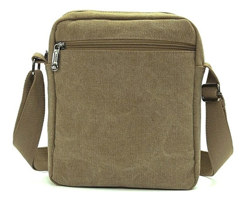 Imagem 2 de 4 de Bolsa Masculina Tiracolo Em Lona De Algodão